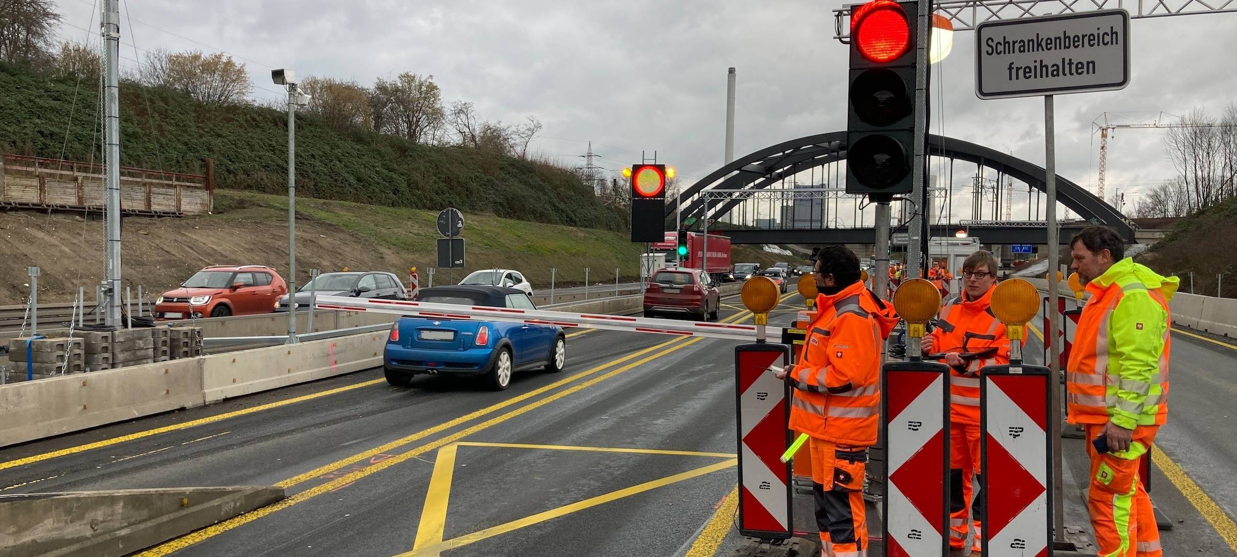 Schrankenanlage kaputt: A43 am Kreuz Herne länger gesperrt