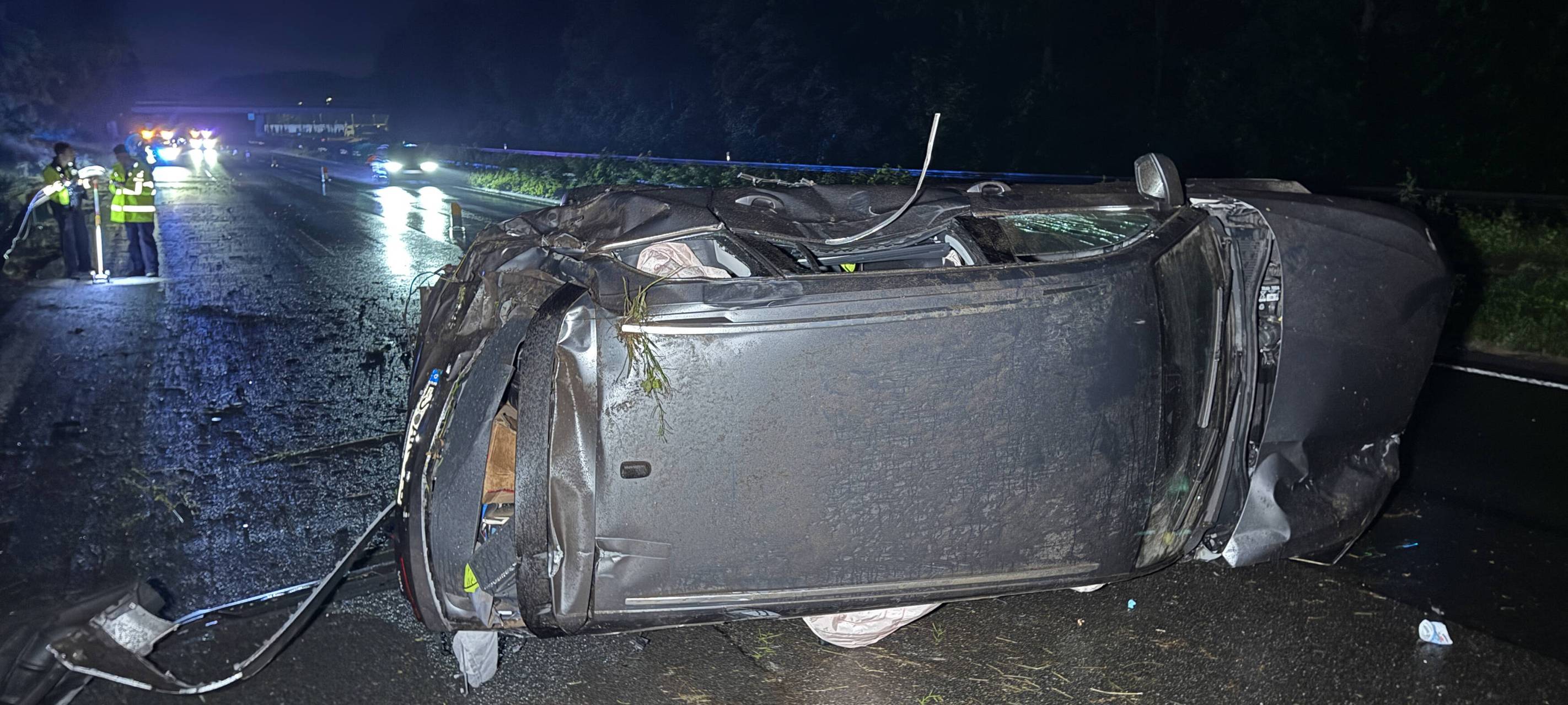 Starkregen sorgt für Unfall auf A43 bei Marl