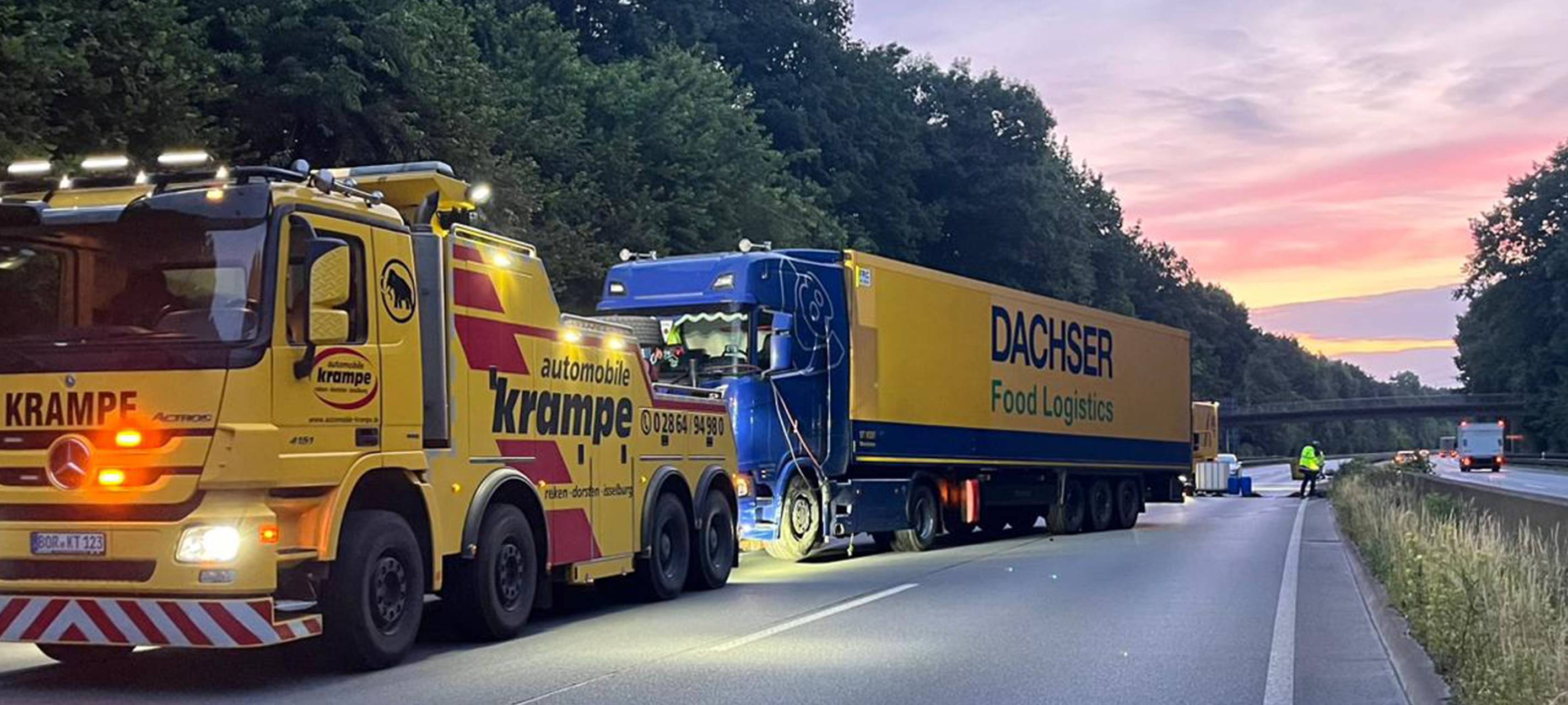 A52 bei Marl nach Unfall gesperrt