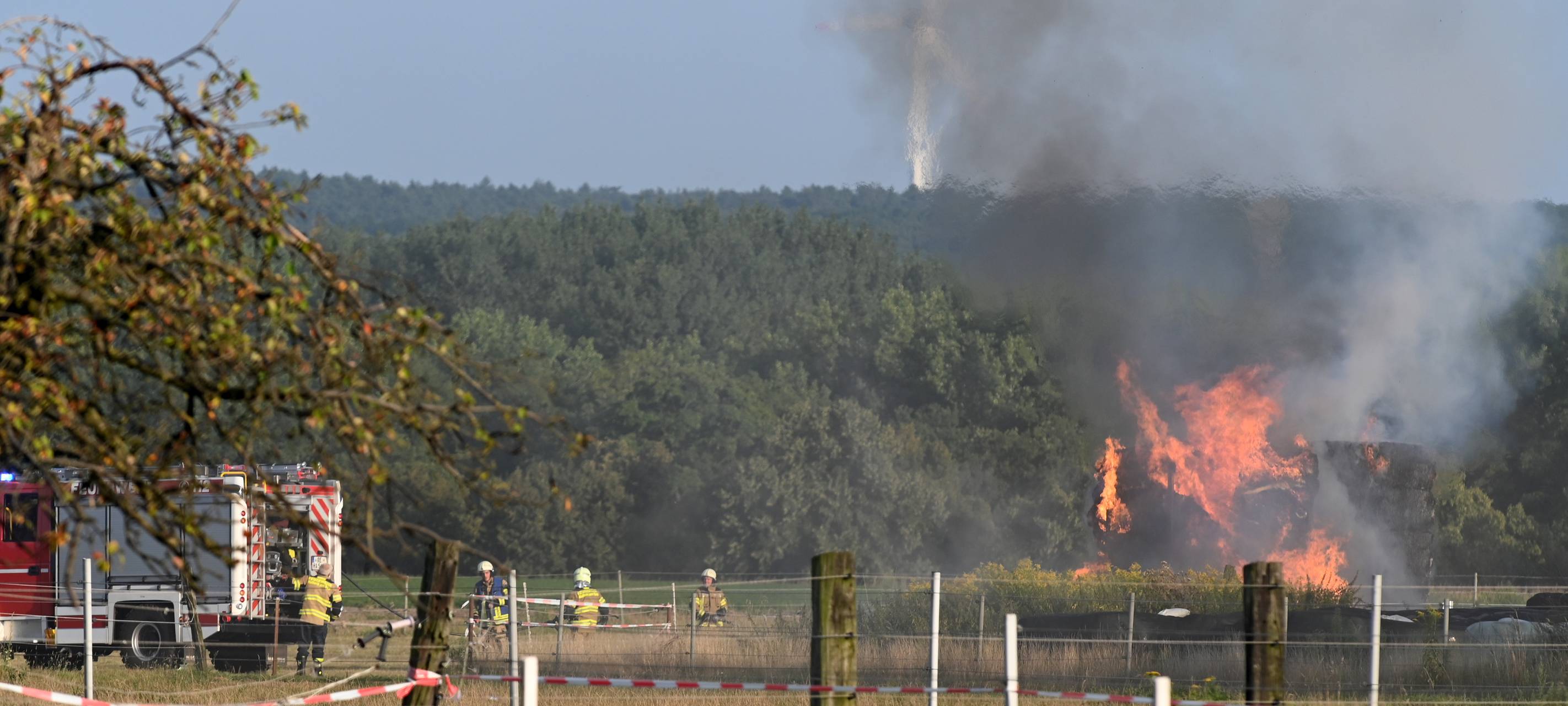 Heuballen-Brand
