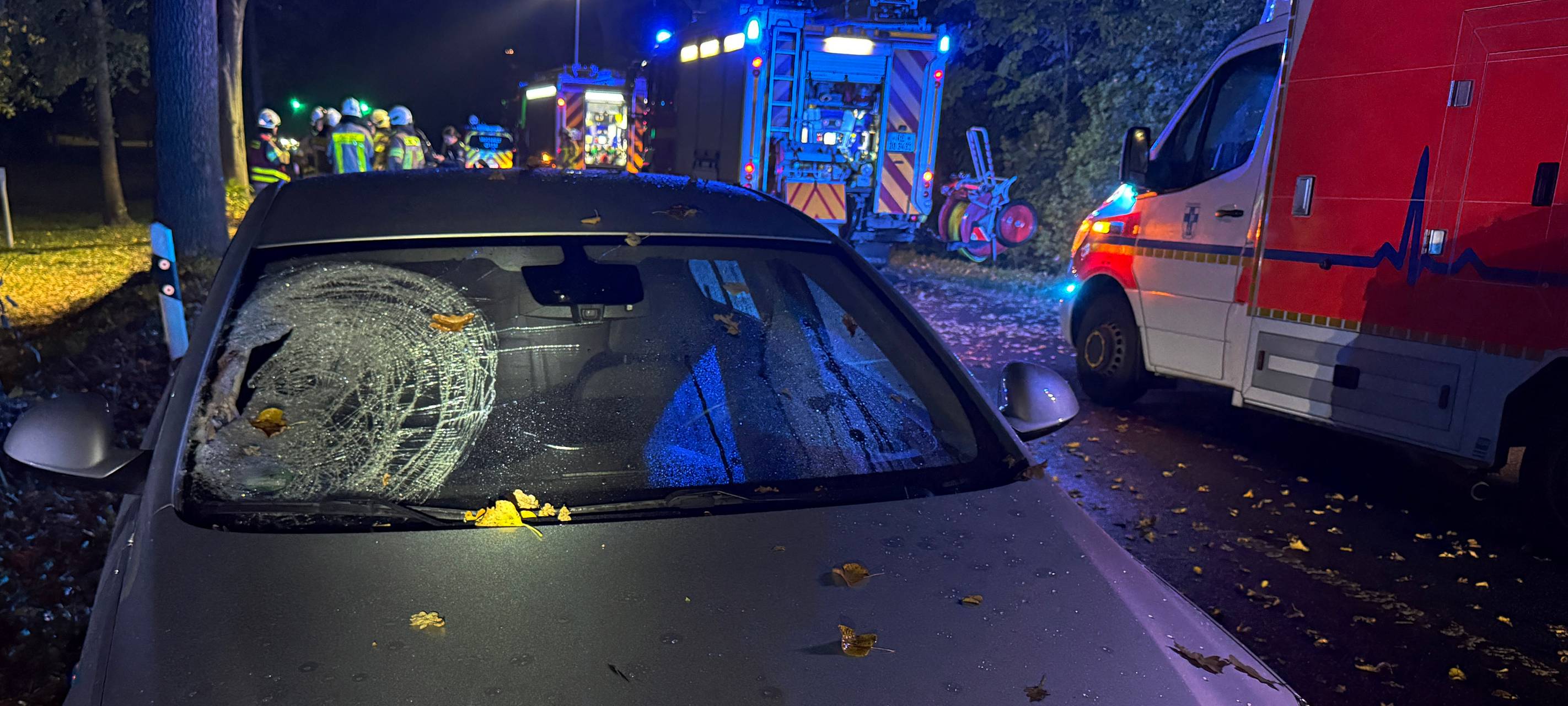 Unfall B58 in Dorsten-Wulfen