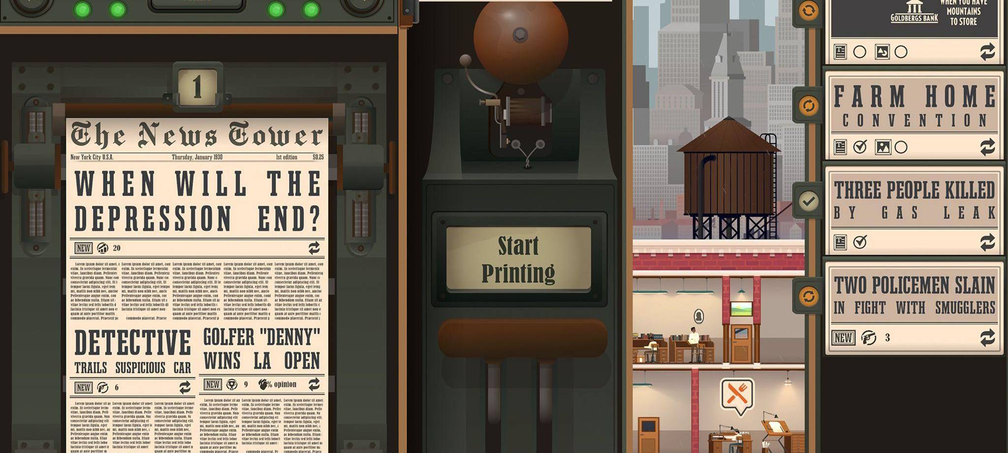 Screenshot vom Spiel «News Tower»