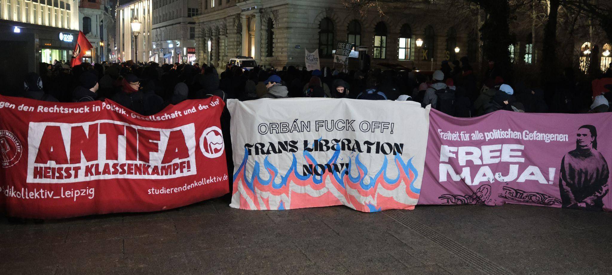 Proteste gegen Verurteilung von Maja T.