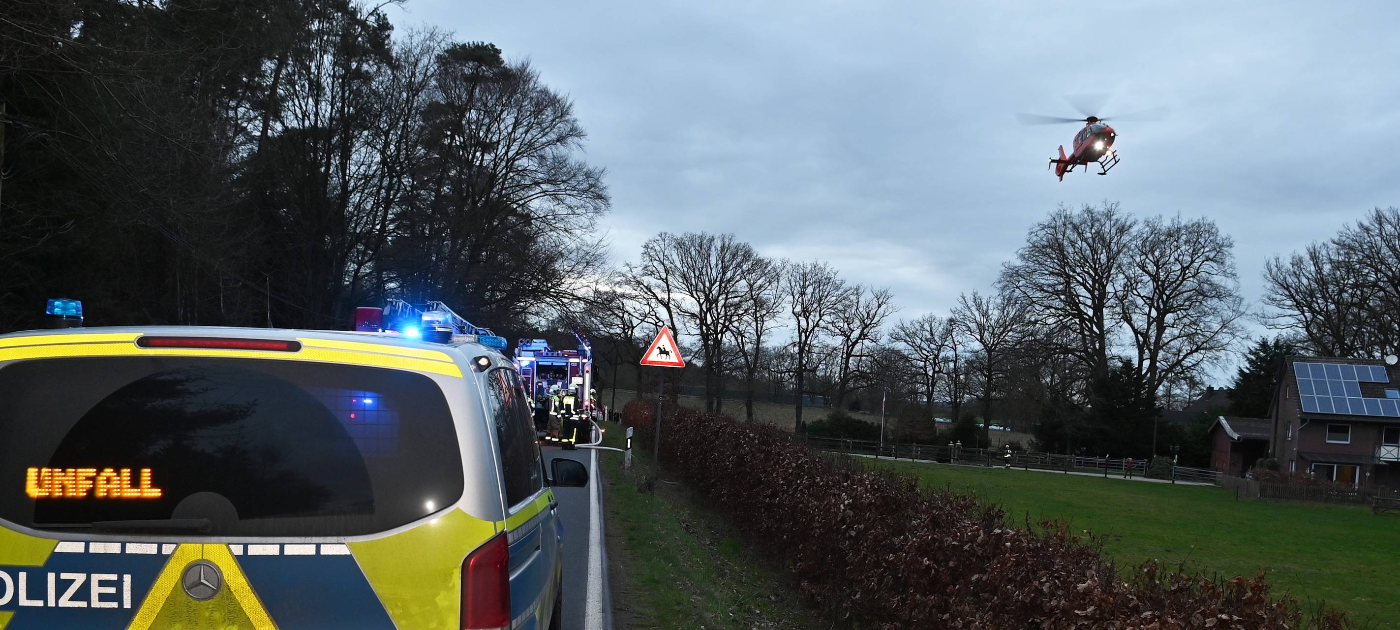 Schwerer Motorradunfall in Haltern-Lavesum