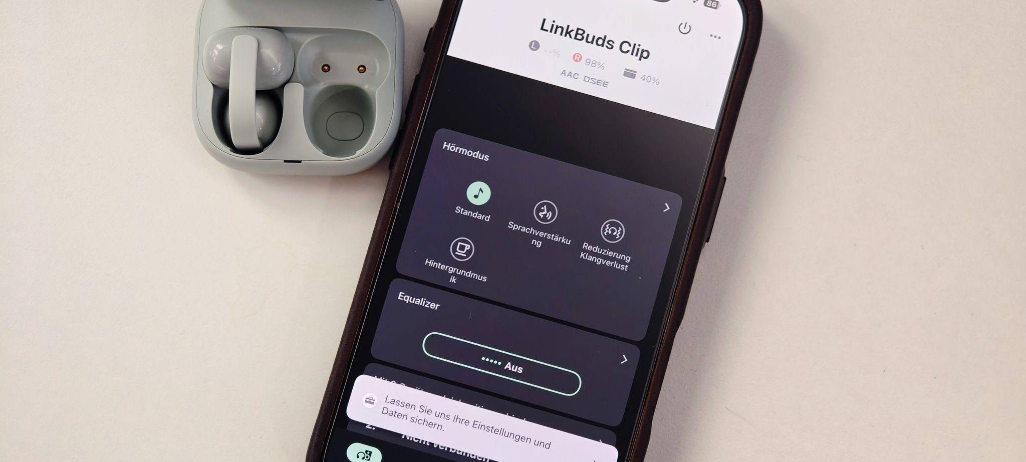 LinkBuds Clip und Sound Connect App von Sony
