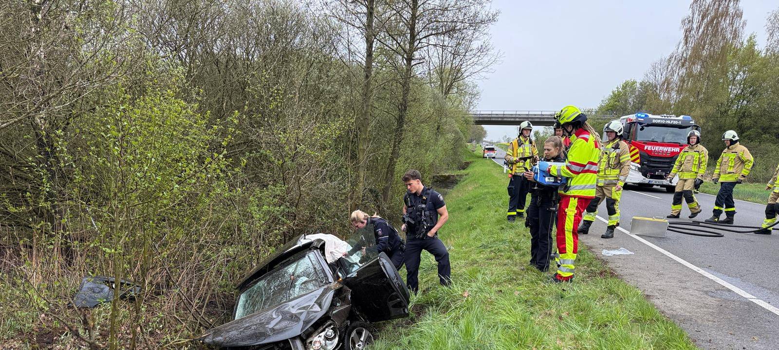 Auto überschlagen - Schwerer Unfall in Dorsten