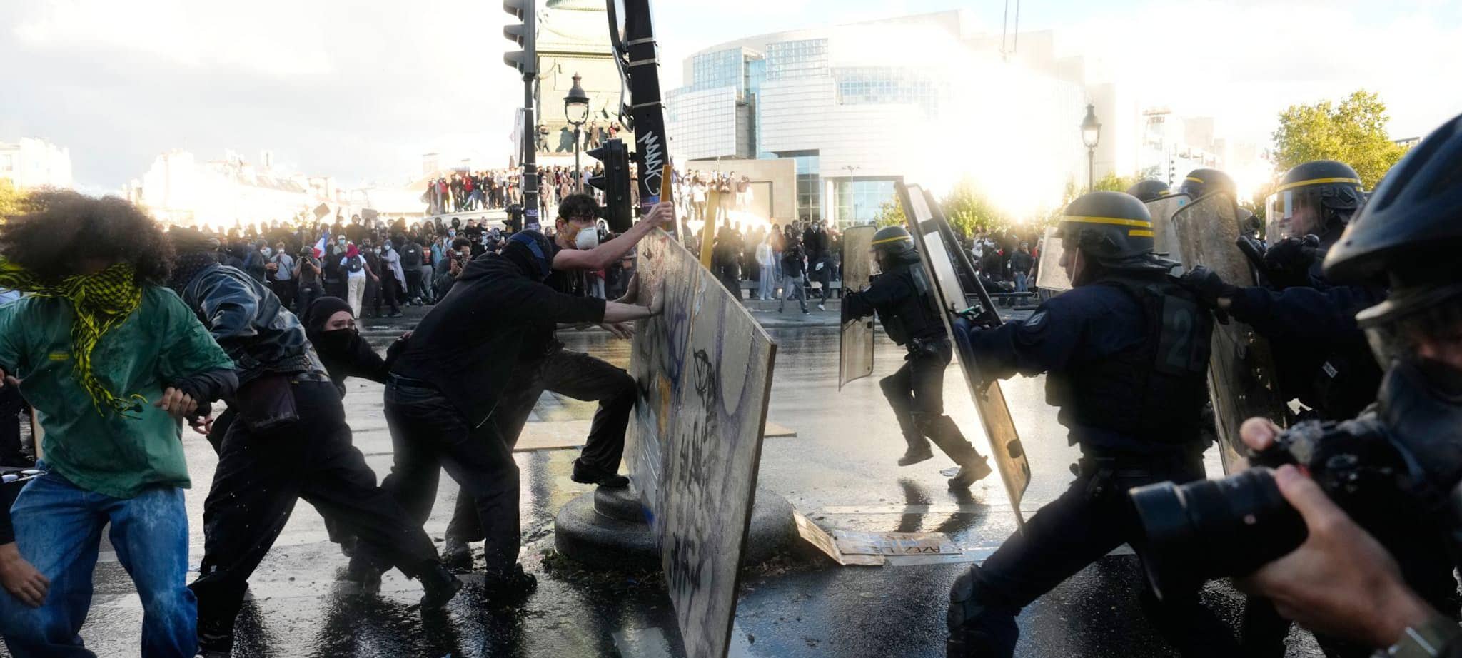 Schulproteste in Frankreich